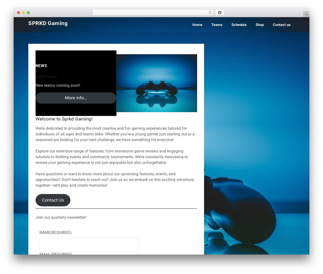 EcoCoded premium WordPress theme - sprkdgaming.com