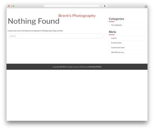 Elemento WordPress theme - brentfotography.com