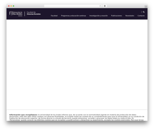 FACISO Theme WordPress theme - cienciassociales.uniandes.edu.co