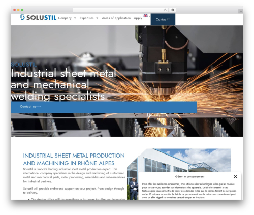Hello Elementor WordPress theme - solustil.com