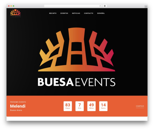 Slide WordPress theme - buesa-arena.com