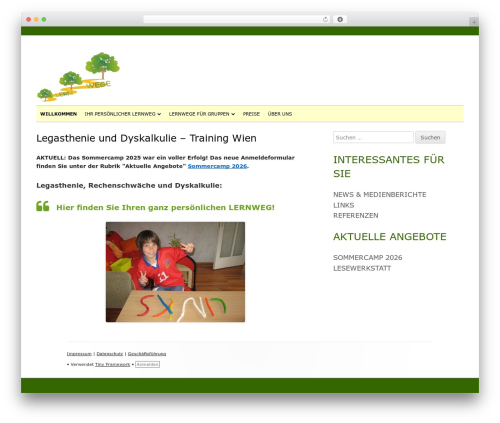Tiny Framework free WordPress theme - lernwege.at