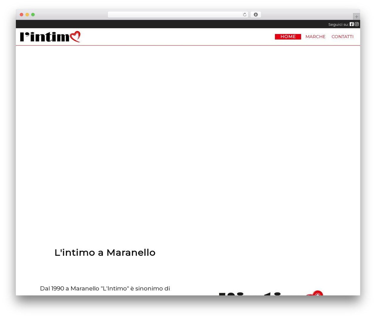 WordPress theme cinquezerocinque::theme - intimomaranello.it
