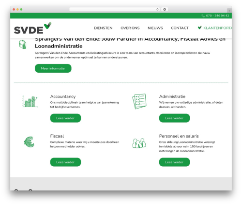 WordPress theme SVDE - svde.nl