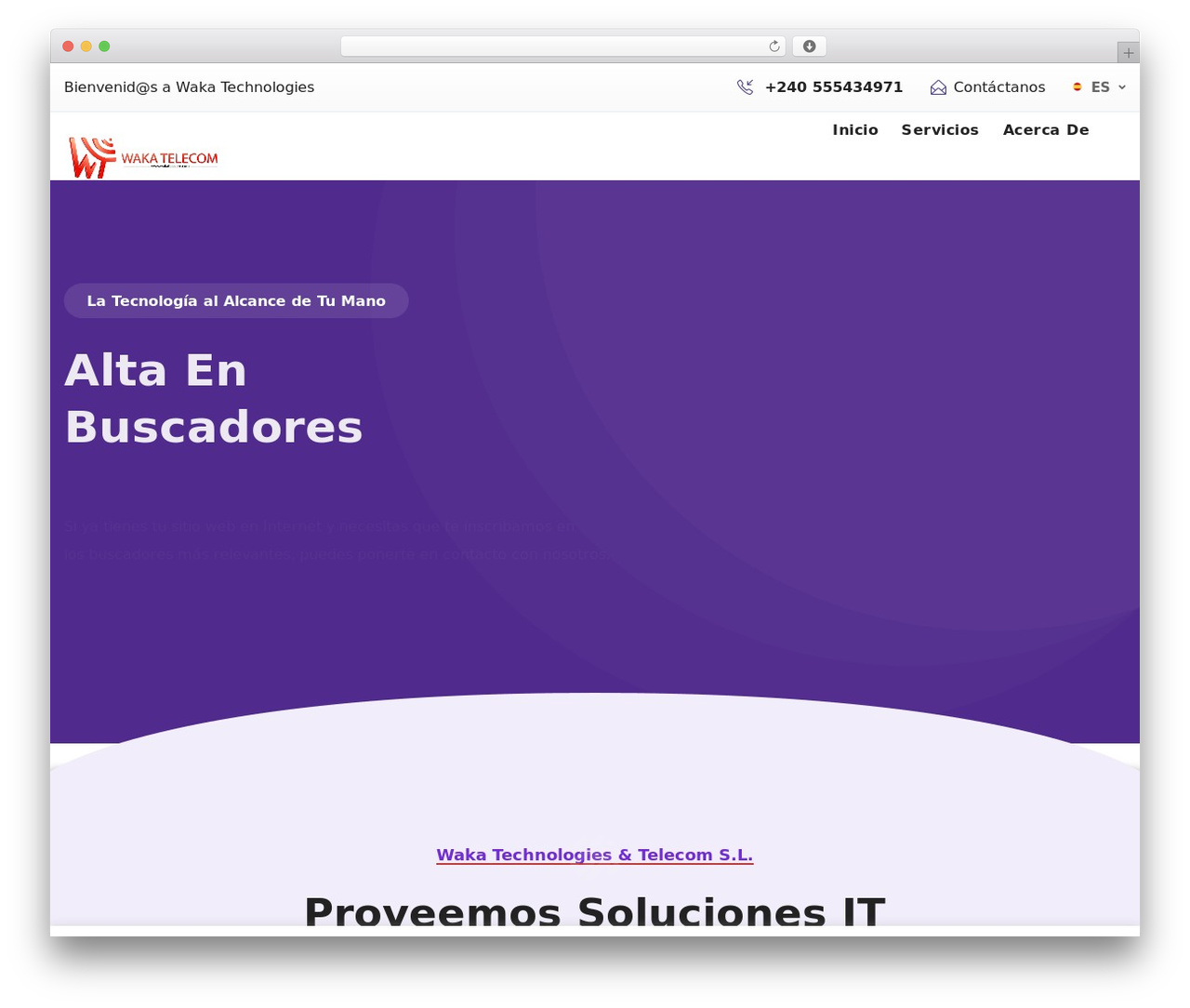 Zentec theme WordPress - wakatelecom.com
