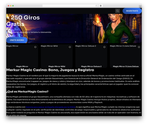 cms WordPress theme - merkurmagicasino.com