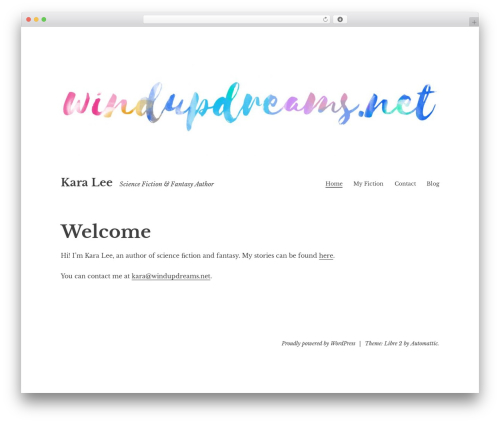 Libre 2 WordPress theme - windupdreams.net Libre 2 WordPress theme - windupdreams.net
