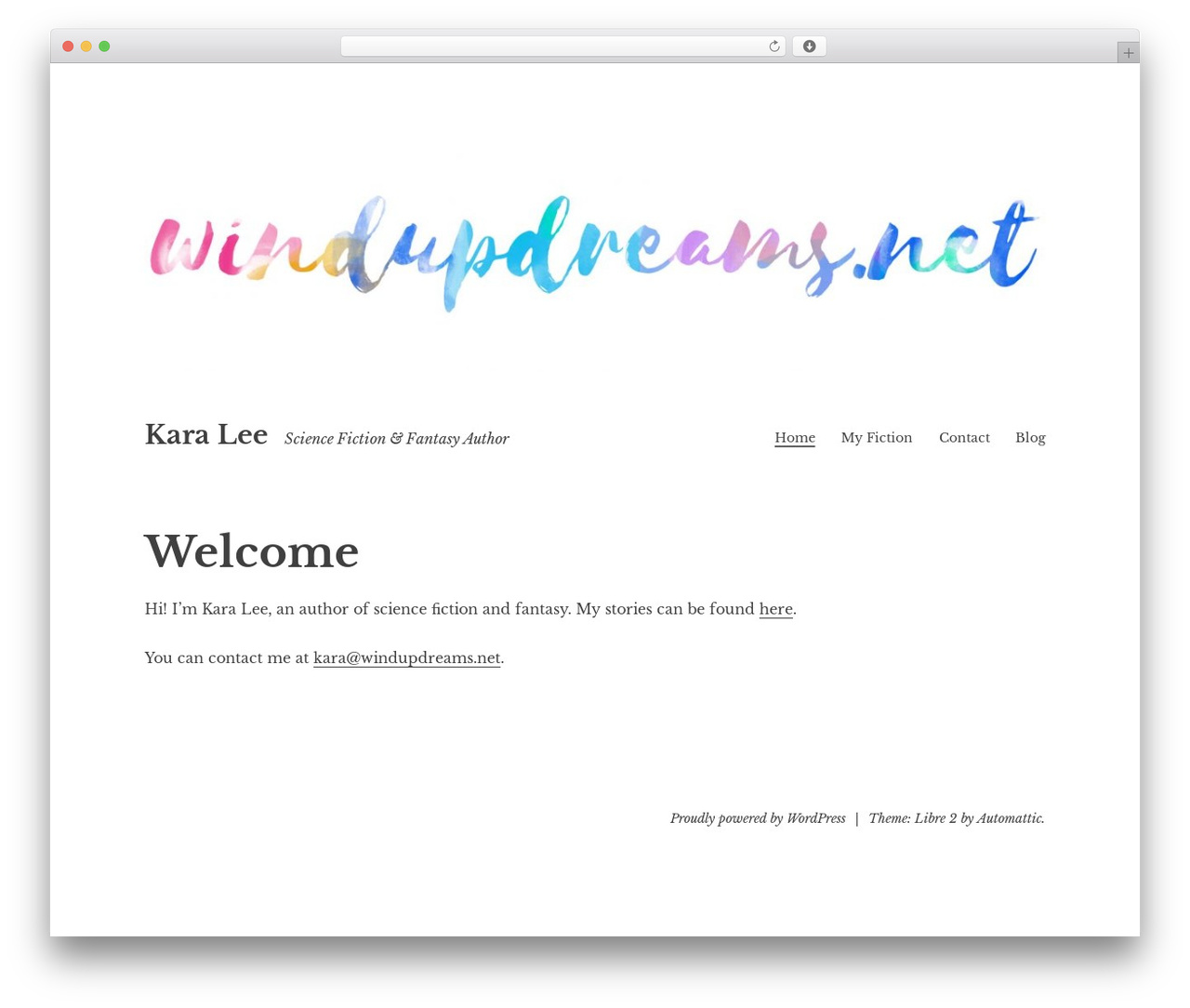 Libre 2 WordPress theme - windupdreams.net