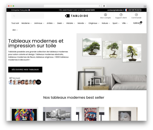 Shoptimizer WordPress ecommerce theme - www.tabloide.fr