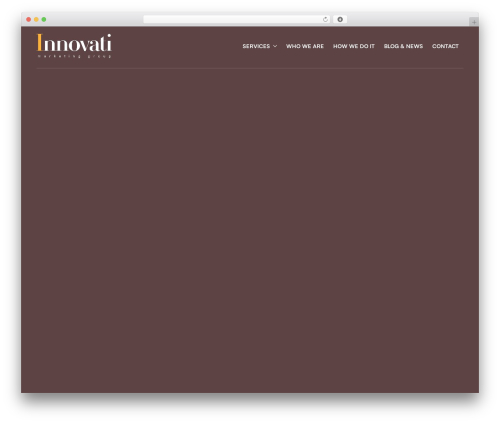 WordPress theme Breakdance Zero Theme - innovatimarketing.com