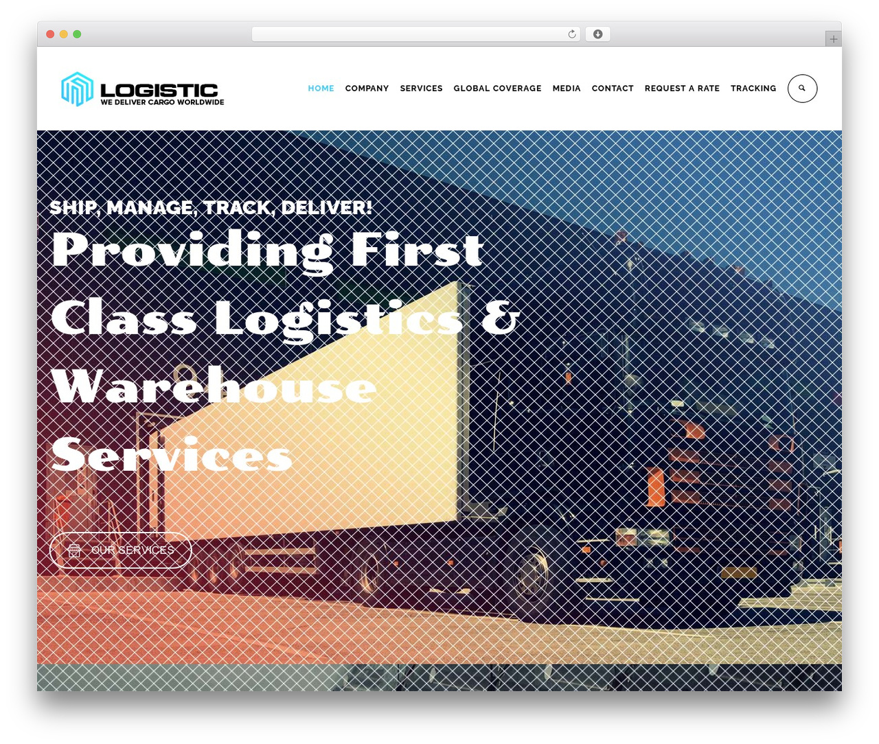 WordPress theme Logistic - ecorexlogistics.com