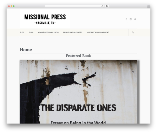 WordPress theme Printpress - missionalpressbooks.com WordPress theme Printpress - missionalpressbooks.com