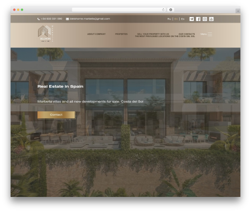 WP theme Bielohome - bielohome.com