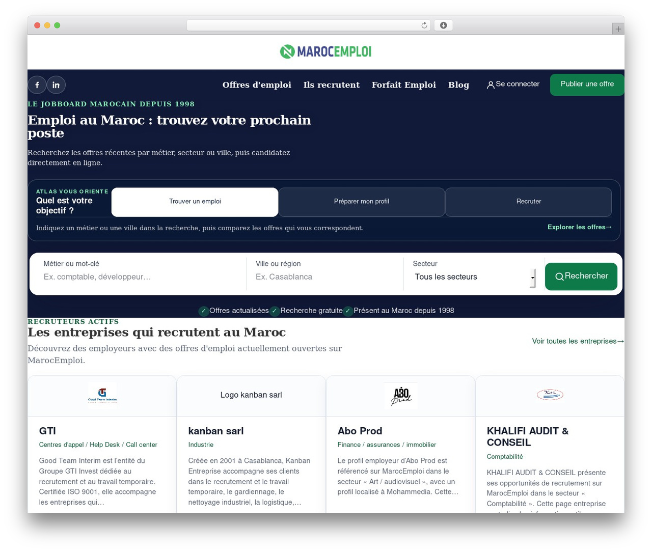 Careerfy theme WordPress - marocemploi.net Careerfy theme WordPress - marocemploi.net