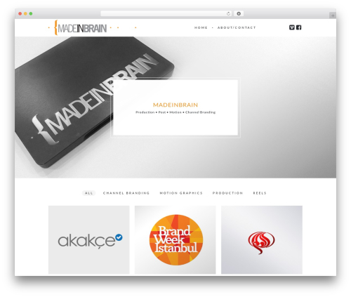 Charm WordPress theme - madeinbraindesign.com