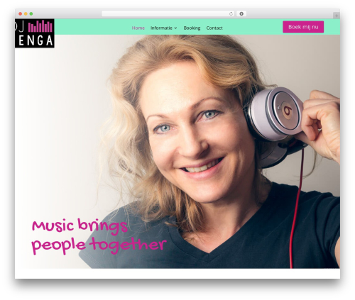 customDivi theme WordPress - djsenga.nl