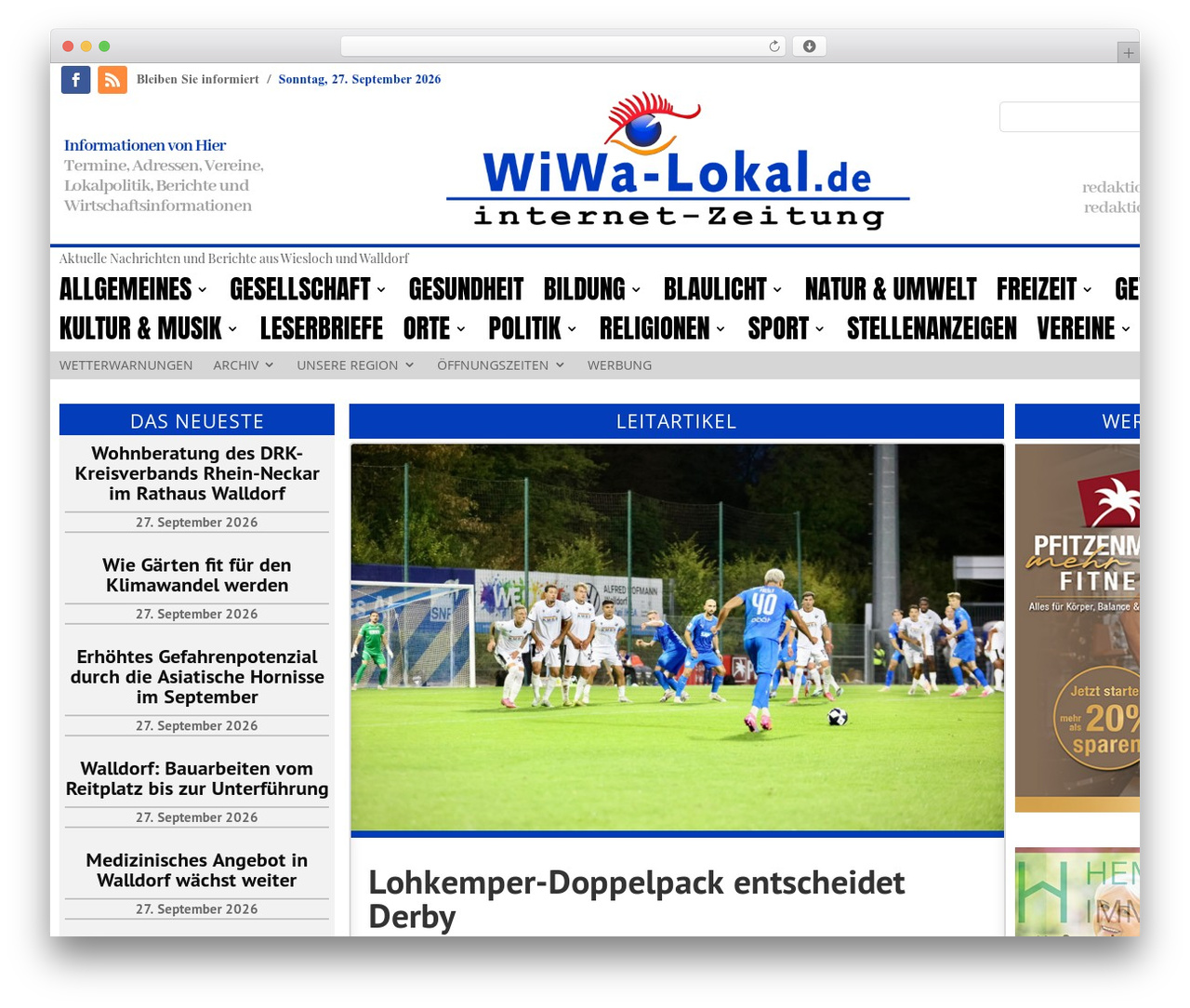 WiWa-Lokal Theme WordPress theme - wiwa-lokal.de