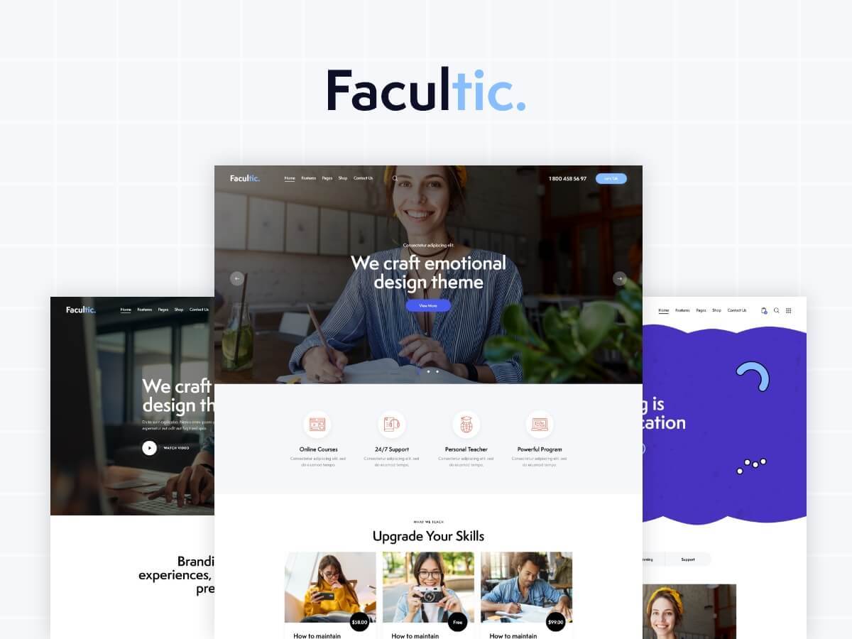 Facultic WordPress theme