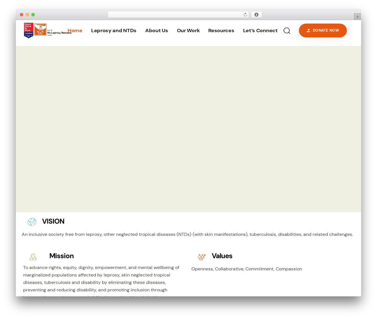 Hub WordPress theme - nlrindia.org