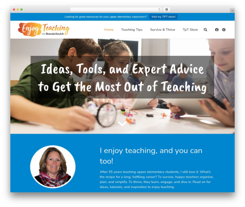 Top bar pro WordPress plugin - enjoy-teaching.com