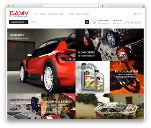 Mindig theme WordPress - eamvmotorsport.com
