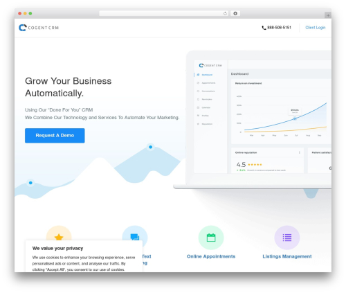 OnePixel - Basic WordPress page theme - cogentcrm.com