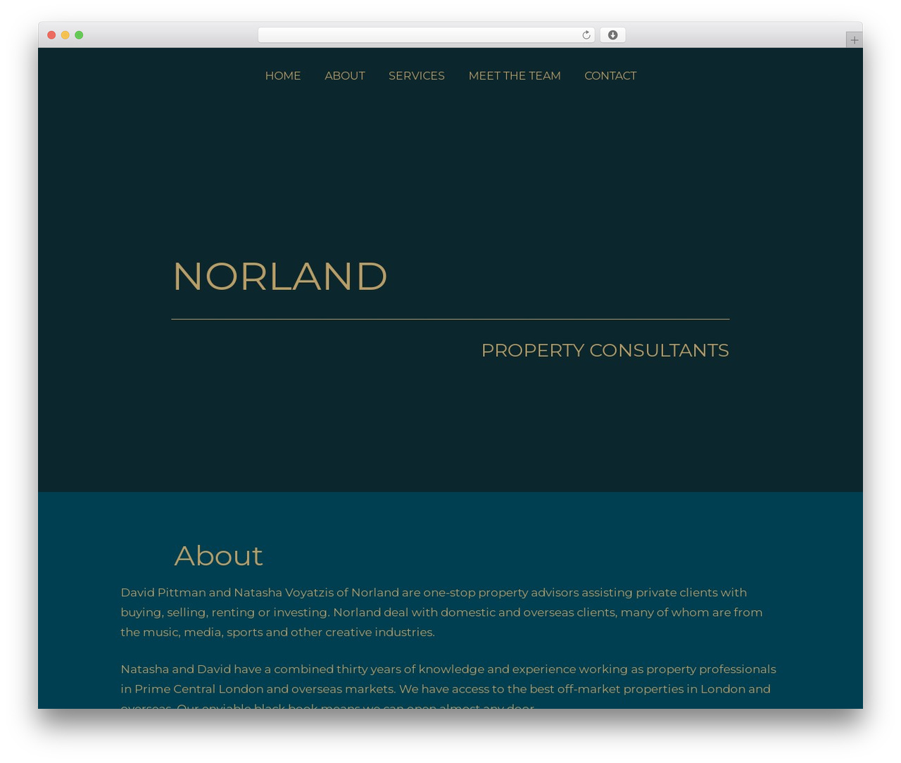 Pro WordPress theme - norlandproperty.com