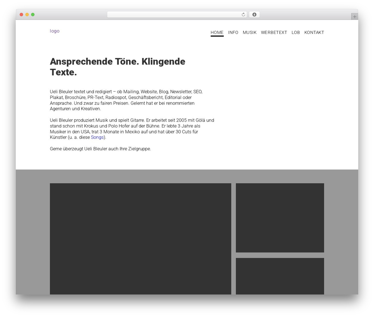 Studio Responsive WordPress Theme premium WordPress theme - musikundtext.ch