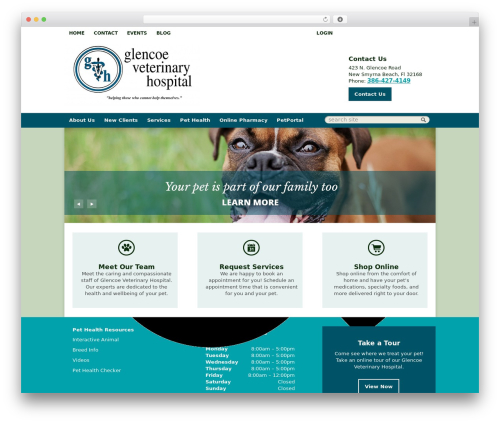 Webster (Theme 1) WordPress theme - glencoevethospital.com