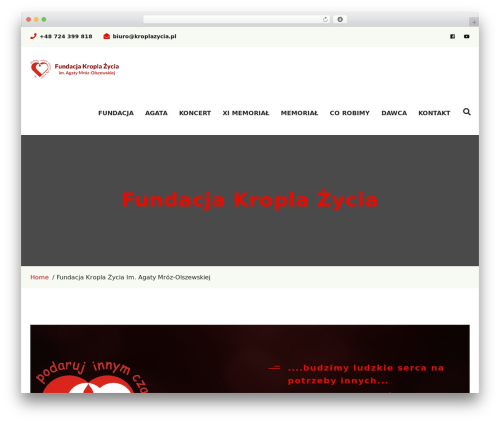 WordPress theme ChariteMax - kroplazycia.pl