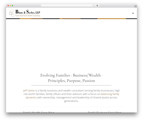WordPress theme Create - blumandsavlov.com