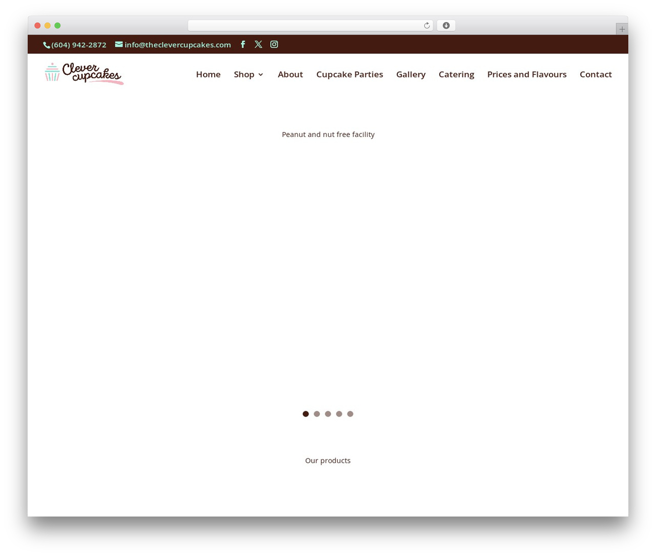 WordPress theme Divi - theclevercupcakes.com