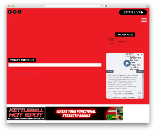 Onecms weather WordPress plugin - k1053.com