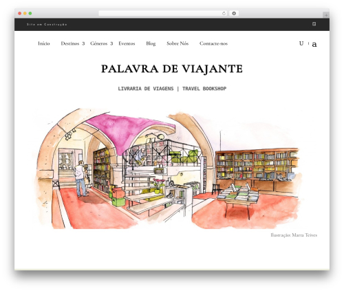 chapterone top WordPress theme - palavra-de-viajante.pt