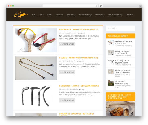 Extra best WordPress theme - blog.lucistnice.cz