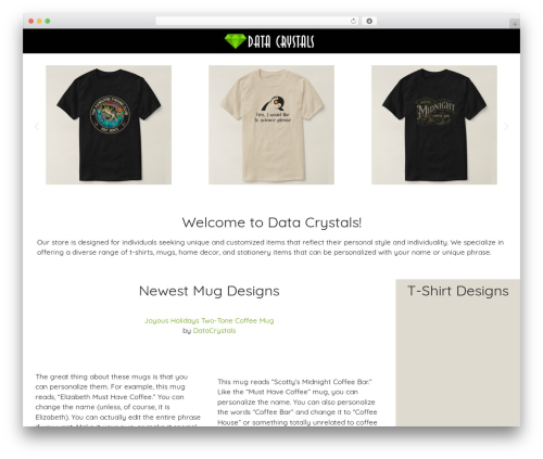 GeneratePress WordPress theme - datacrystals.com