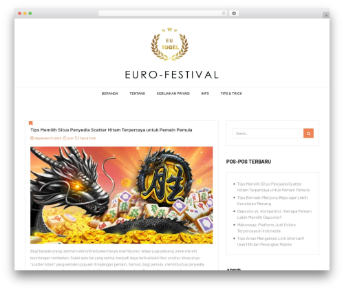 Percon WordPress website theme - euro-festival.org