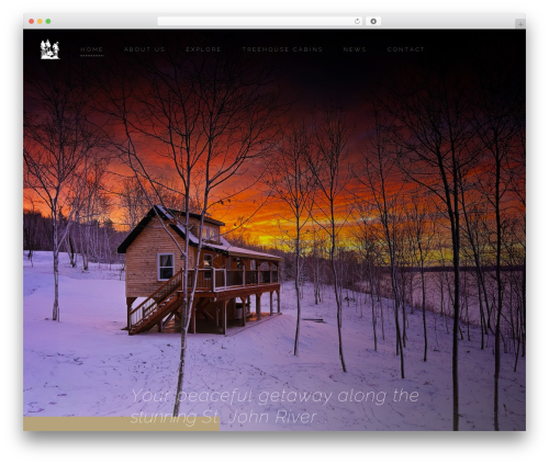 WordPress theme chalet - treehousenb.com