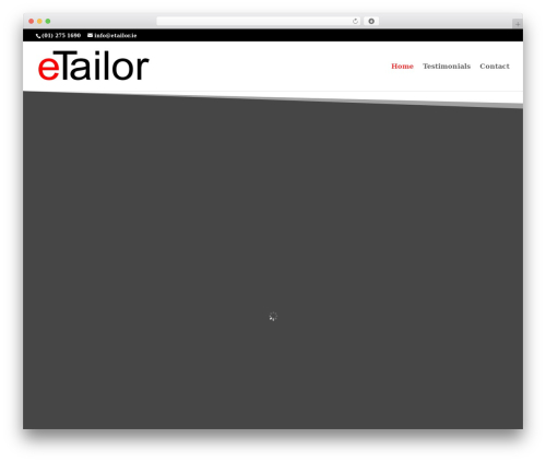 WordPress theme Divi - etailor.ie