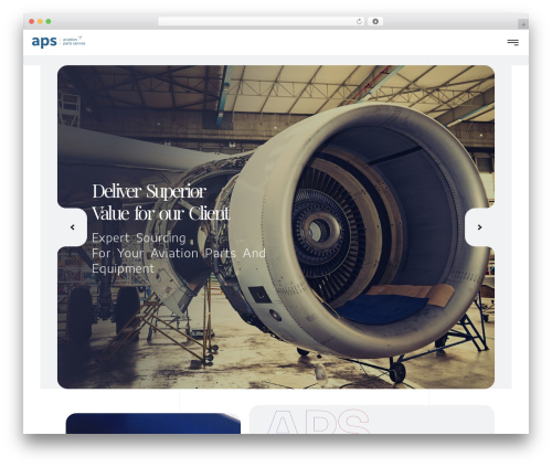 APS WordPress theme - aps-aviation.rs