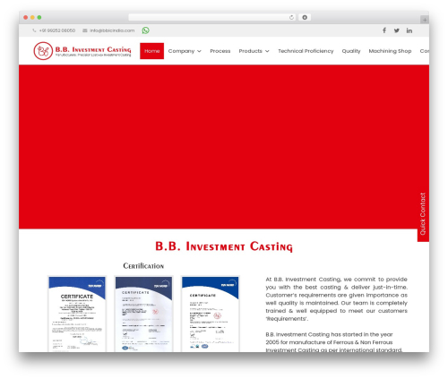 BB Casting theme WordPress - bbicindia.com