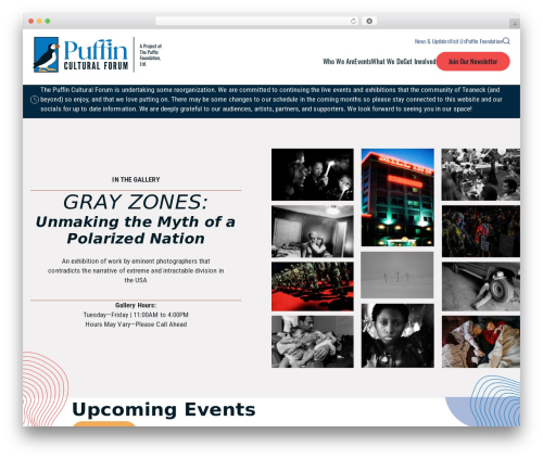 Elevation theme WordPress - puffinculturalforum.org