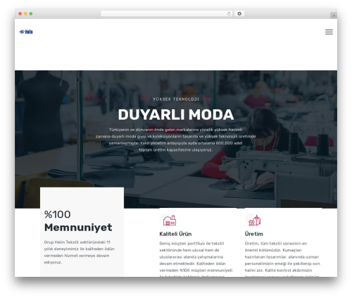 Fablio WordPress theme - gruphelintekstil.com