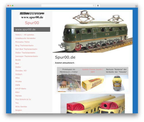 LeftSide theme WordPress - spur00.de