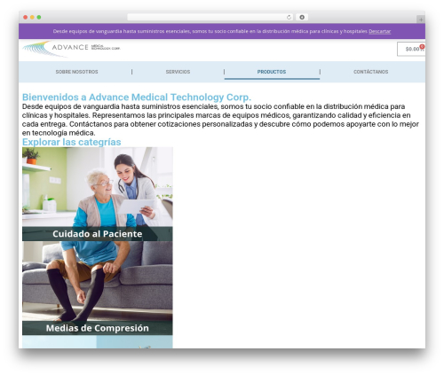 Revo theme WordPress - advancemedicalpr.com