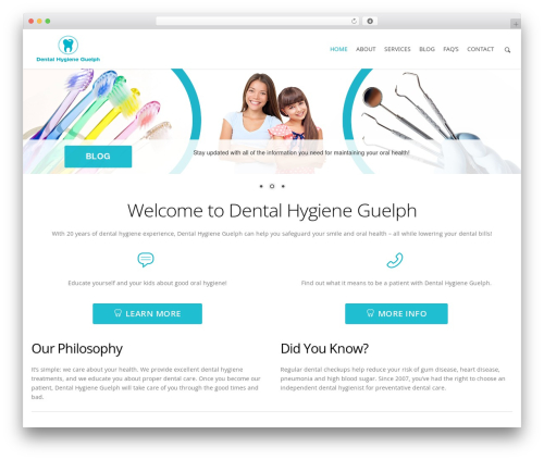 WordPress theme Durus - dentalhygieneguelph.ca