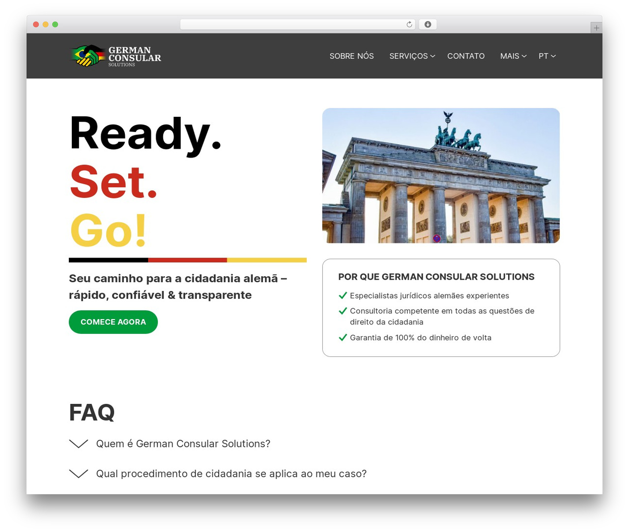Consular Solutions WordPress theme design - con-sul.com