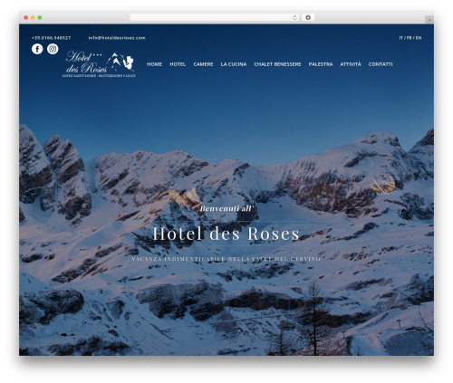 Divi best WordPress theme - hoteldesroses.com