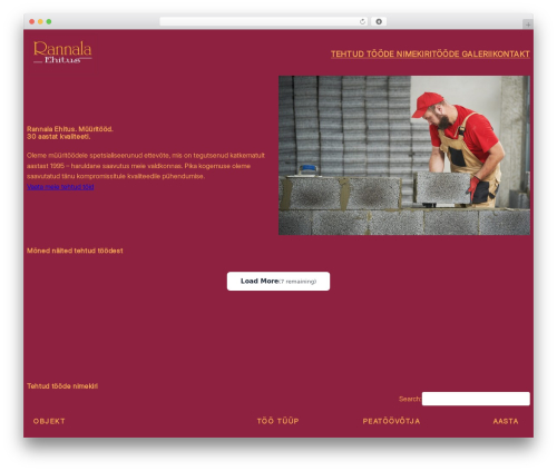 Portfolio filter gallery premium WordPress plugin - rannala.ee