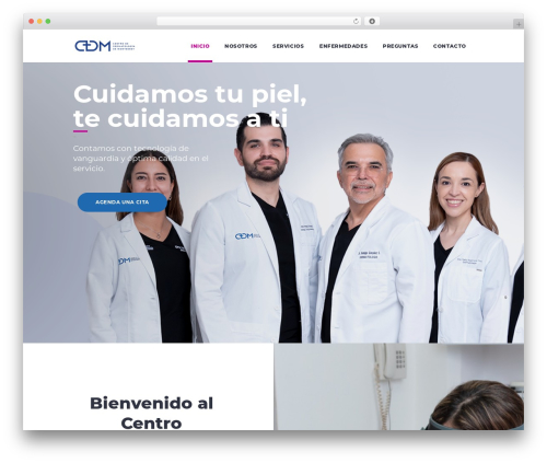 HouseMed WordPress theme - centrodedermatologia.com